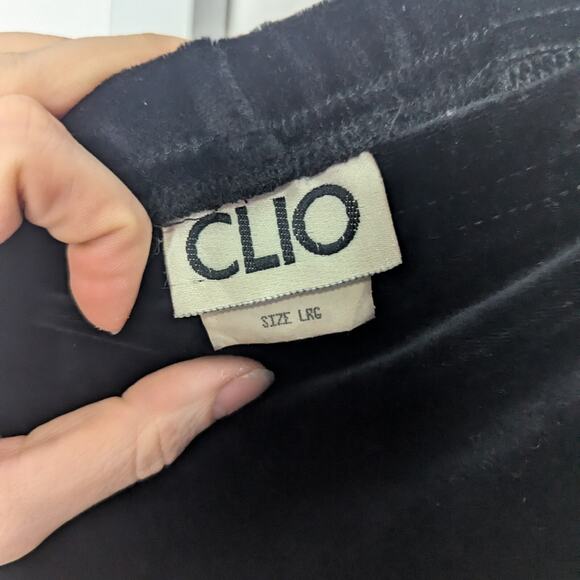 VTG Clio Skirt Womens Large Black Velvet Maxi Whimsigoth Fairy Grunge 90s Y2K - Picture 6 of 7